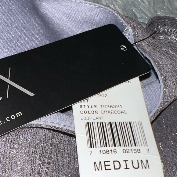 Macy's BCX NWT Metallic Crochet Bell Sleeve Top MEDIUM - Picture 7 of 10